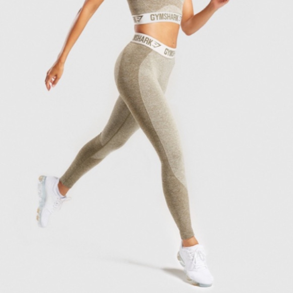 Gymshark flex leggings in khaki